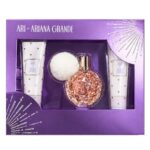 Ariana Grande Ari Gift Set 3 Pieces – EDP Spray 3.4 oz + Body Souffle 3.4 oz + Bath and Shower Gel 3.4oz (Women)