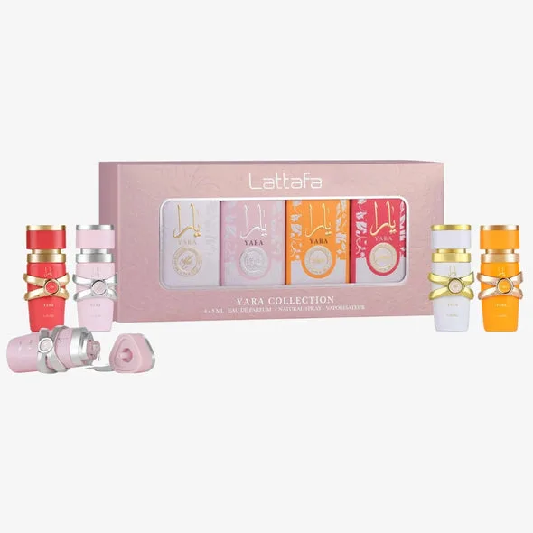 Lattafa Yara 4 Pc Mini Collection Set 4 x 5 ml Eau de Parfum Spray