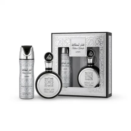 Lattafa Fakhar 2 Piece Gift Set Eau de Parfum Spray 3.4 oz + Deo Spray 6.7 oz (Men)