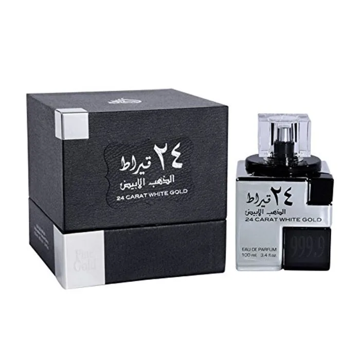 Lattafa 24K White Gold Eau de Parfum 3.4 oz Spray (Unisex)