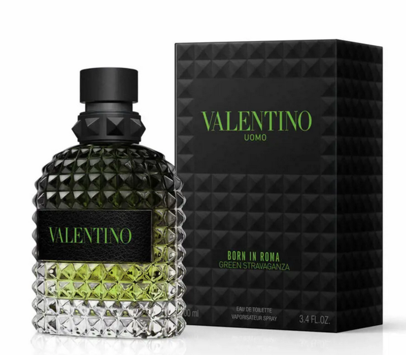 Valentino Uomo Born in Roma Green Stravaganza Eau de Toilette 3.4 oz (Men)
