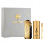 Paco Rabanne 1 Million Gift Set 3 Pieces 3.4oz & 10ml Eau de Toilette Spray + 2.5oz Deodorant Stick (Men)