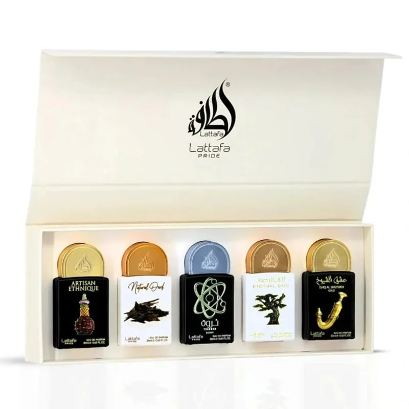 Lattafa Pride 02 Gift Set 5 Pieces 5 x 20 ml Eau de Parfum Spray (Unisex) Lattafa Pride 02 Gift Set 5 Pieces 5 x 20 ml Eau de Parfum Spray (Unisex)