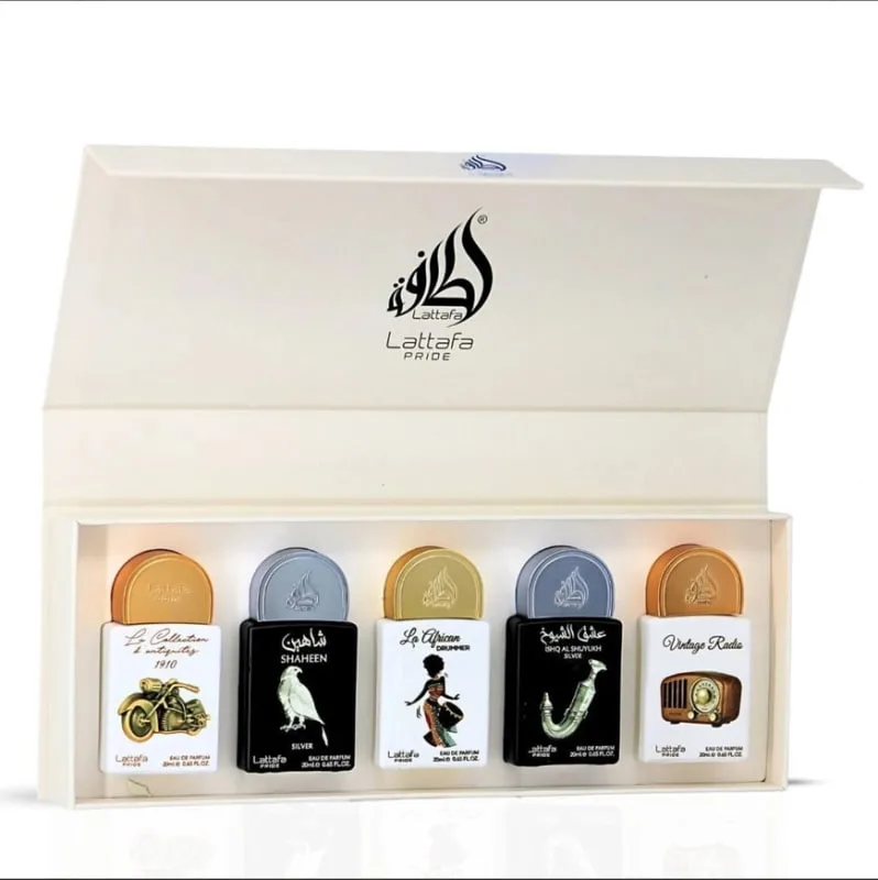 Lattafa Pride #05 Gift Set 5 Pieces 5 x 20 ml Eau de Parfum Spray Unisex Lattafa Pride #05 Gift Set 5 Pieces 5 x 20 ml Eau de Parfum Spray Unisex