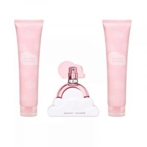 Ariana Grande Cloud Pink Gift Set 3 Pieces – EDP 3.4 oz + Body Lotion 3.4 oz + Shower Gel 3.4 oz (Women)