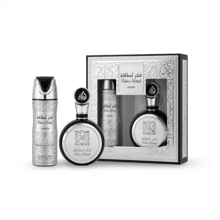 Lattafa Fakhar 2 Piece Gift Set Eau de Parfum Spray 3.4 oz + Deo Spray 6.7 oz (Men)