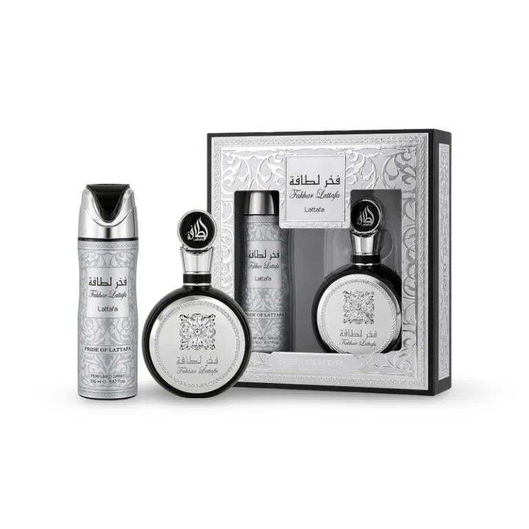Lattafa Fakhar 2 Piece Gift Set Eau de Parfum Spray 3.4 oz + Deo Spray 6.7 oz (Men)