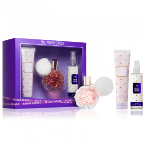 Ariana Grande Ari Gift Set 3 Pieces – EDP Spray 3.4 oz + Body Souffle 3.4 oz + Body Mist 4.0 oz (Women)