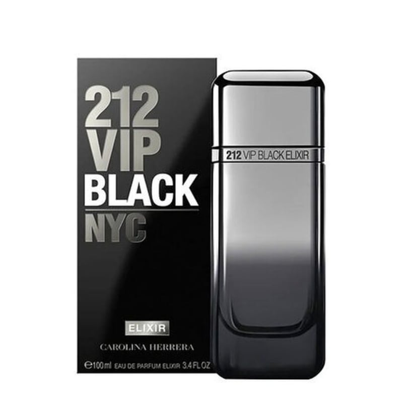 Carolina Herrera 212 VIP Black Elixir Eau de Parfum Spray 3.4 oz (Men)