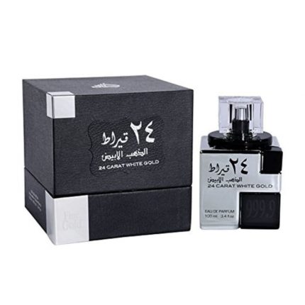 Lattafa 24K White Gold Eau de Parfum 3.4 oz Spray (Unisex)