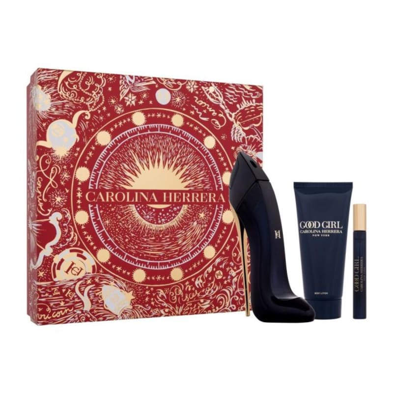 Carolina Herrera Good Girl Gift Set 3 Pieces – EDP 2.7 oz + EDP 10 ml + Body Lotion 3.4 oz (Women)
