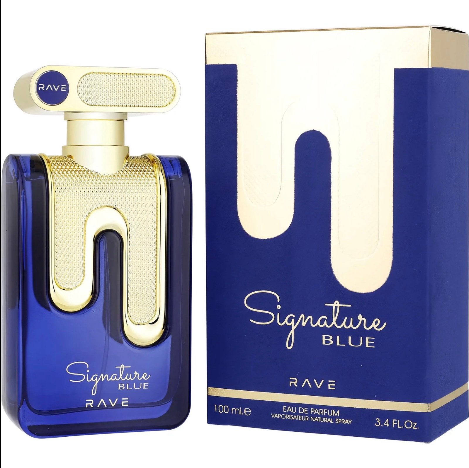 Lattafa Rave Signature Blue Eau de Parfum 3.4 oz Spray (Men) Lattafa Rave Signature Blue Eau de Parfum 3.4 oz Spray (Men)