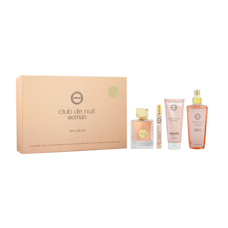 Armaf Club de Nuit 4 Piece Gift Set / 3.6 oz Eau de Parfum Spray + 3.4 oz Body Lotion + 8.4 oz Body Mist + 10 ml Eau de Parfum Spray