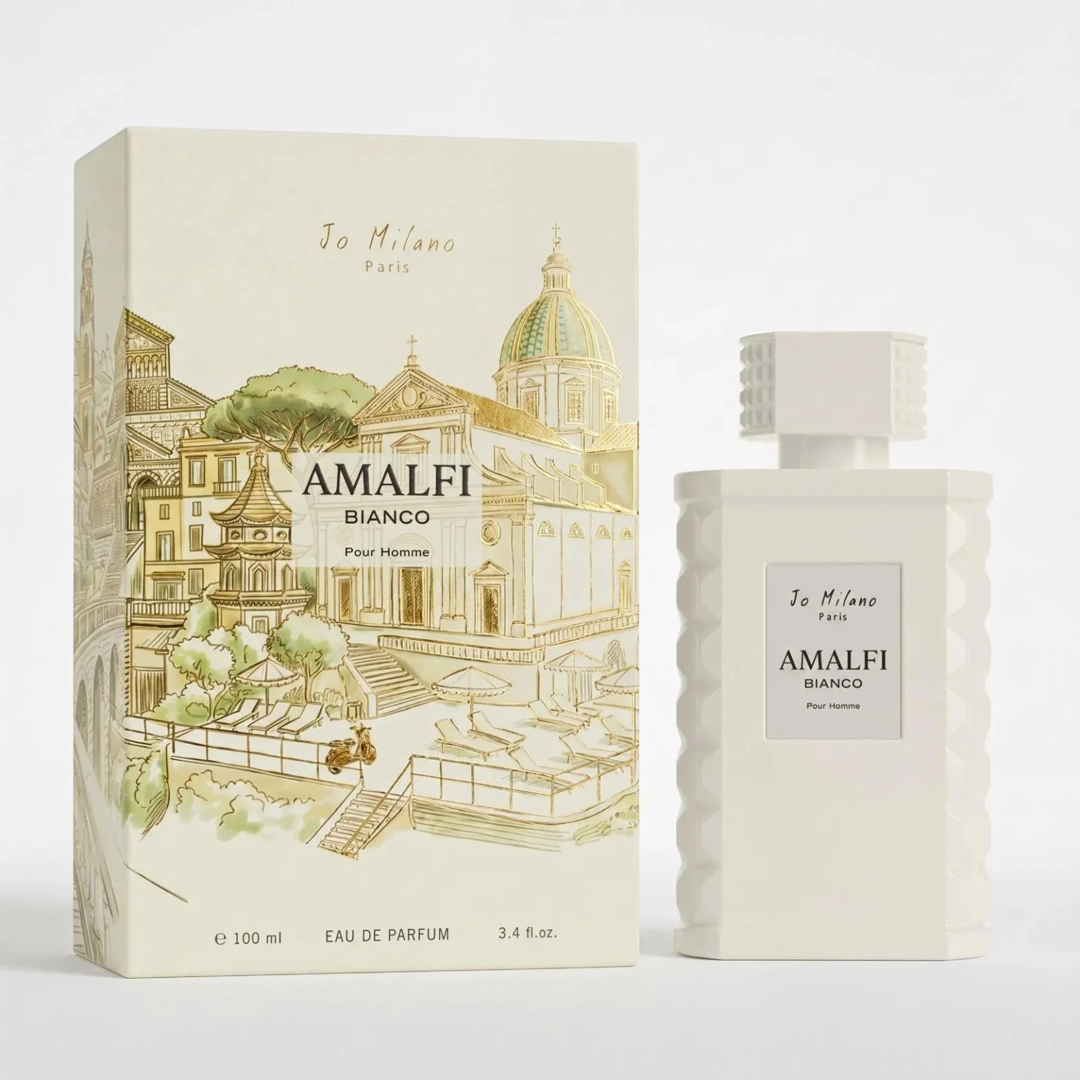 JO Milano Amalfi Bianco Pour Homme Eau de Parfum 3.4 oz (Men)