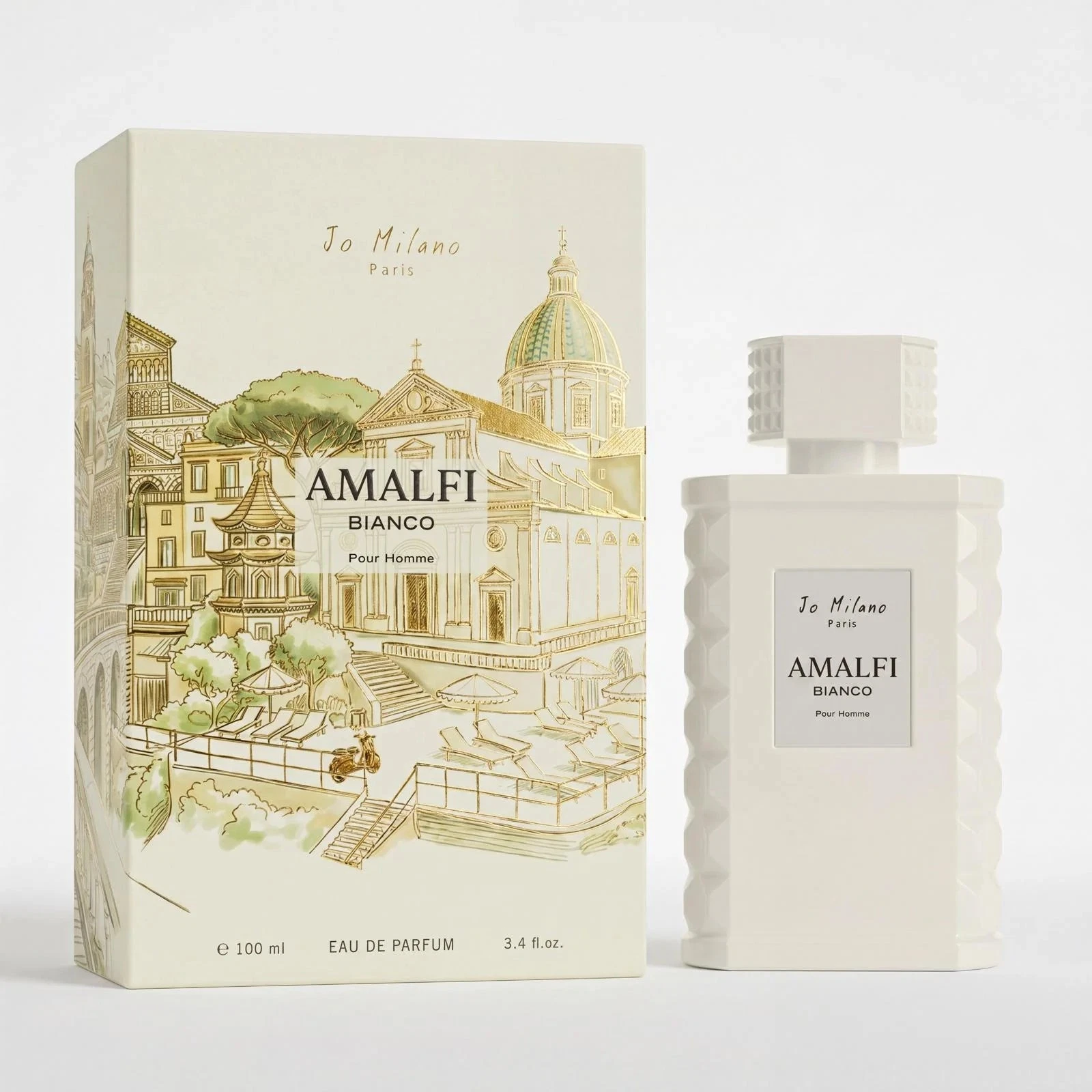 JO Milano Amalfi Bianco Pour Homme Eau de Parfum 3.4 oz (Men) JO Milano Amalfi Bianco Pour Homme Eau de Parfum 3.4 oz (Men)