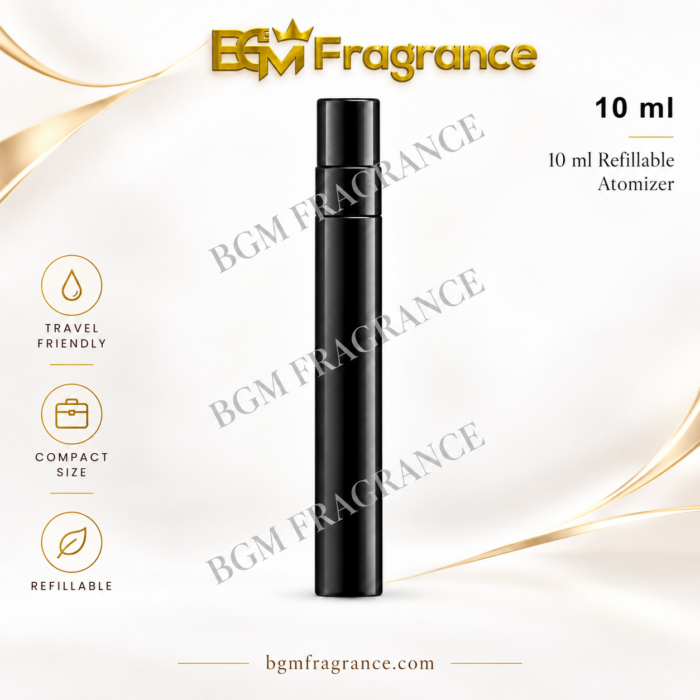 Black UV-Protective Refillable Perfume Atomizer 10 ml – With Gift Box - Image 2