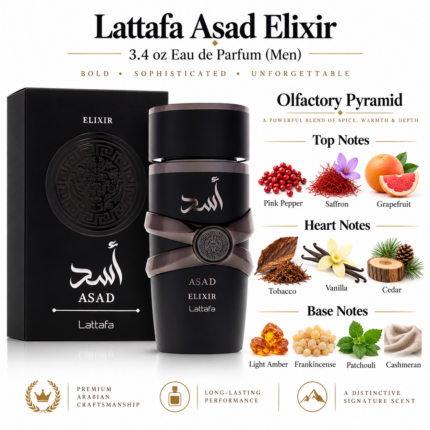 Lattafa Asad Elixir Eau de Parfum Decant (Men)